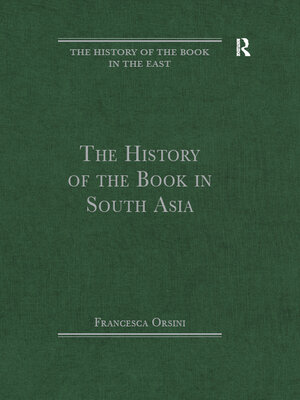cover image of The History of the Book in South Asia